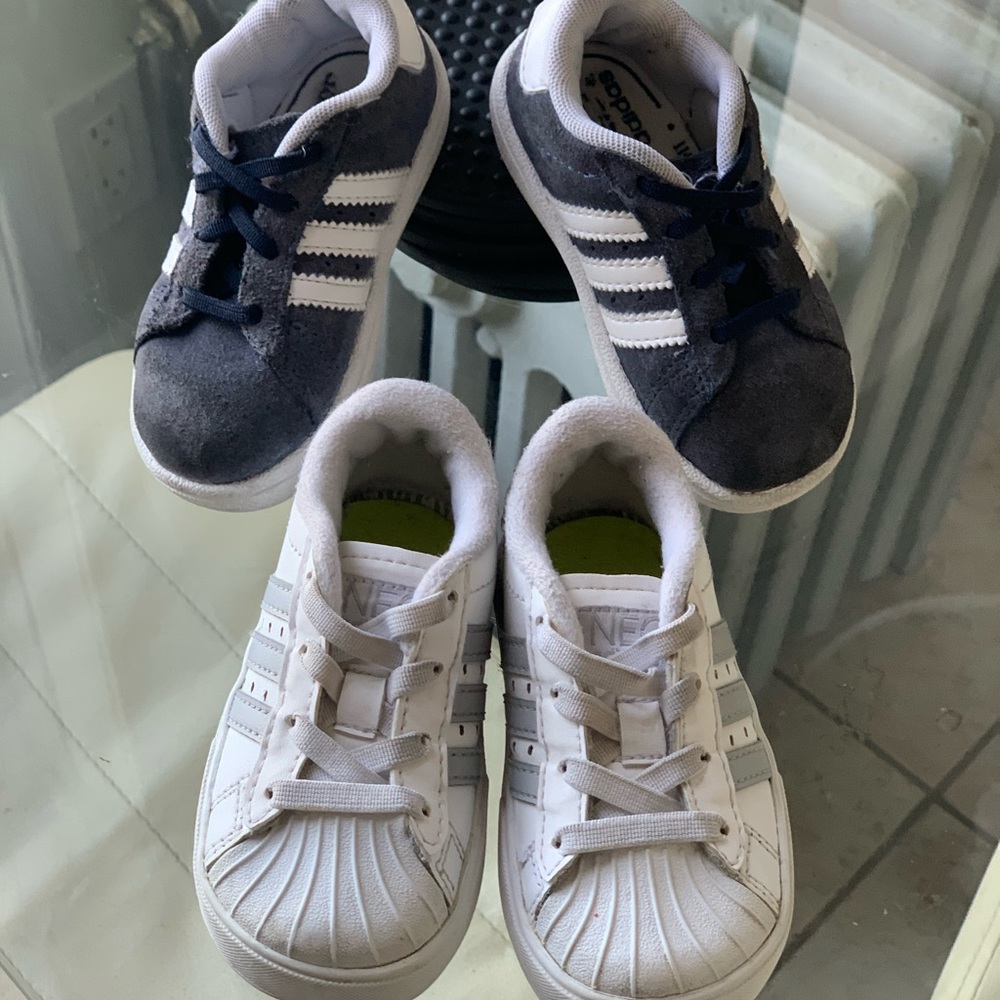 Adidas baby boy lots of 2 sneakers sz 5
